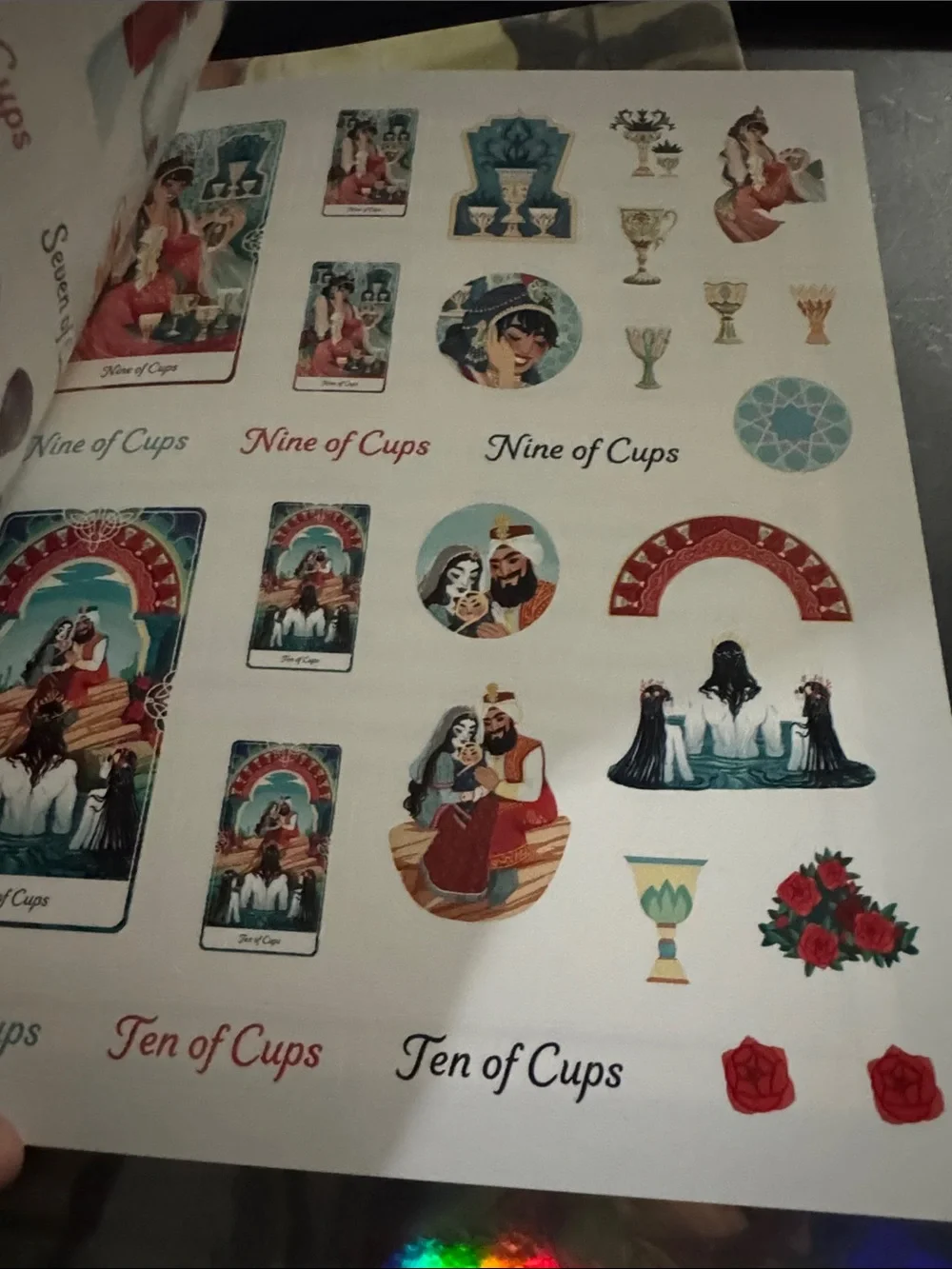 New Tarot of the Divine Stickerology Sticker Book - Navy Blue Cover